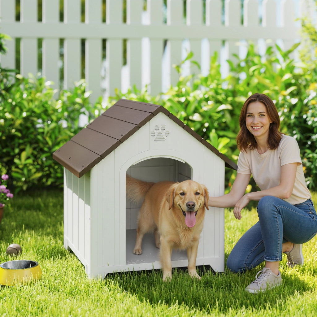 Cuccia per Cani Esterno Casa per Cani Grandi ¨C Minimal ¨C Marrone Scuro