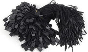 Etichetta di Confezione in Nylon 200 pezzi, Raffia da Indossare Nera, Prezzo con Pin di Blocco a Scatto per Abbigliamento (nero)