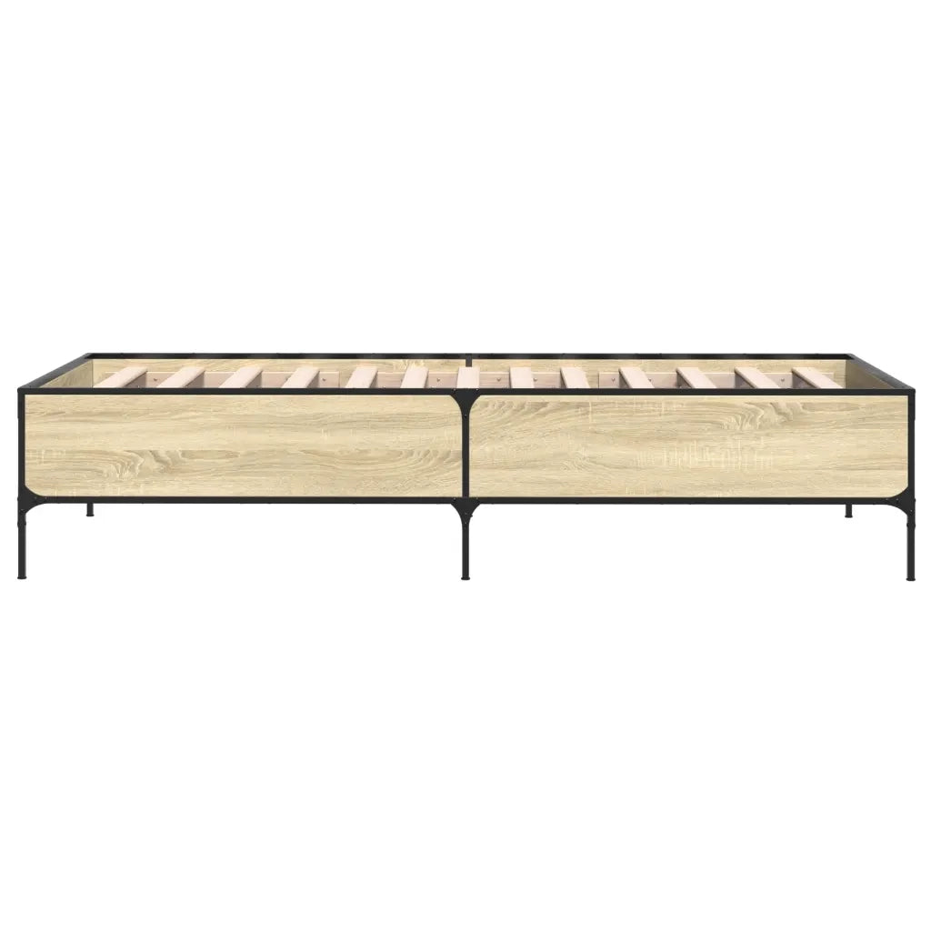 Giroletto Rovere Sonoma 100x200 cm Legno Multistrato e Metallo 844962