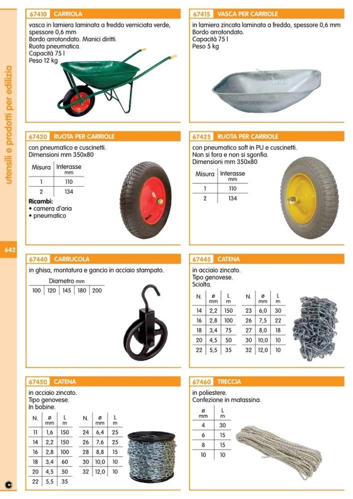 1pz carrucole in ghisa diametro mm.120 cod:ferx.11149.stock