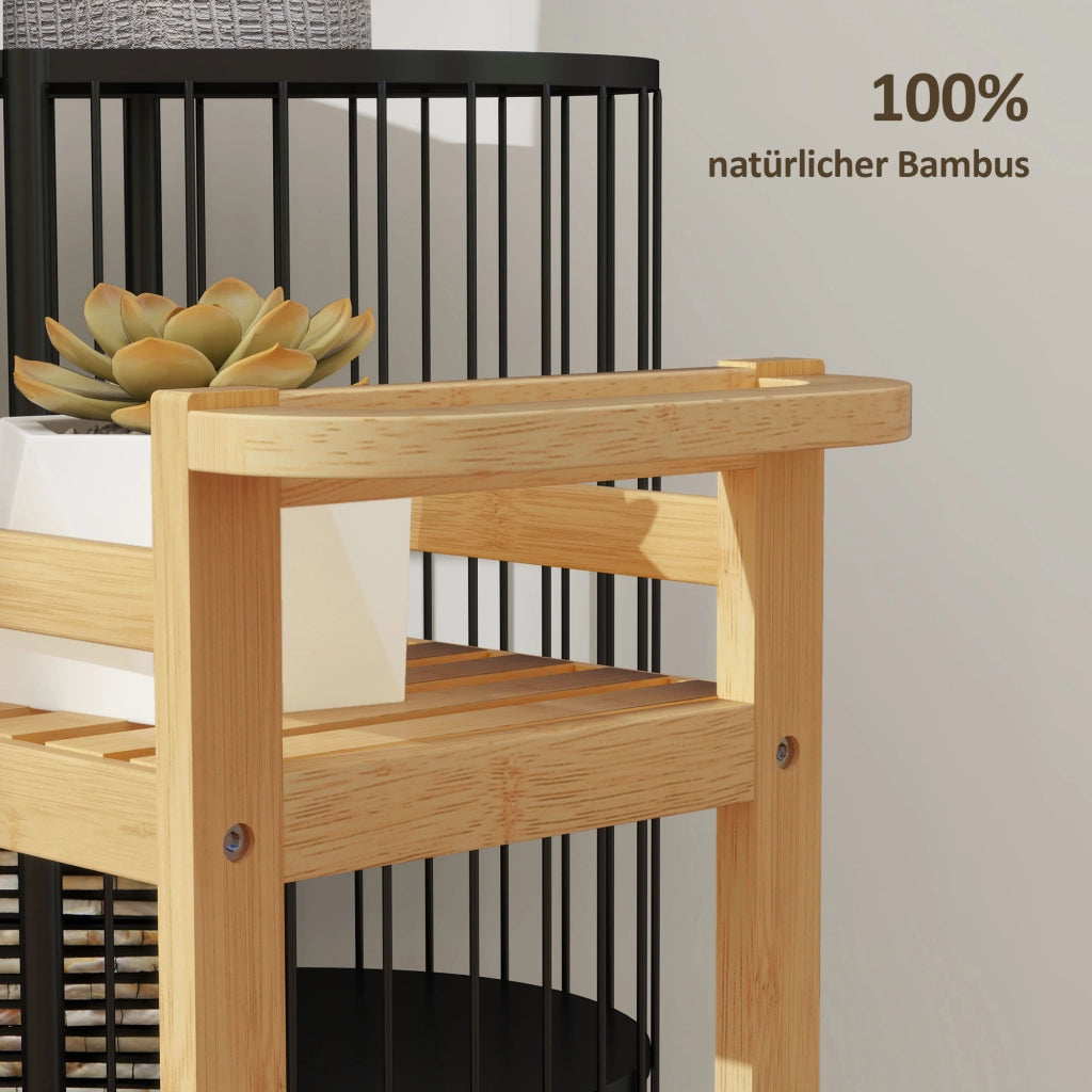 Carrello da servizio 3 piani ¨C Minimal ¨C Bamb¨´ 55x75x20 cm