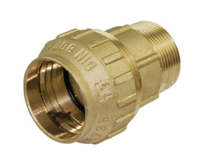 RACCORDO DRITTO IN OTTONE MASCHIO ø32X1   TIEMME RACCORDERIE SPA