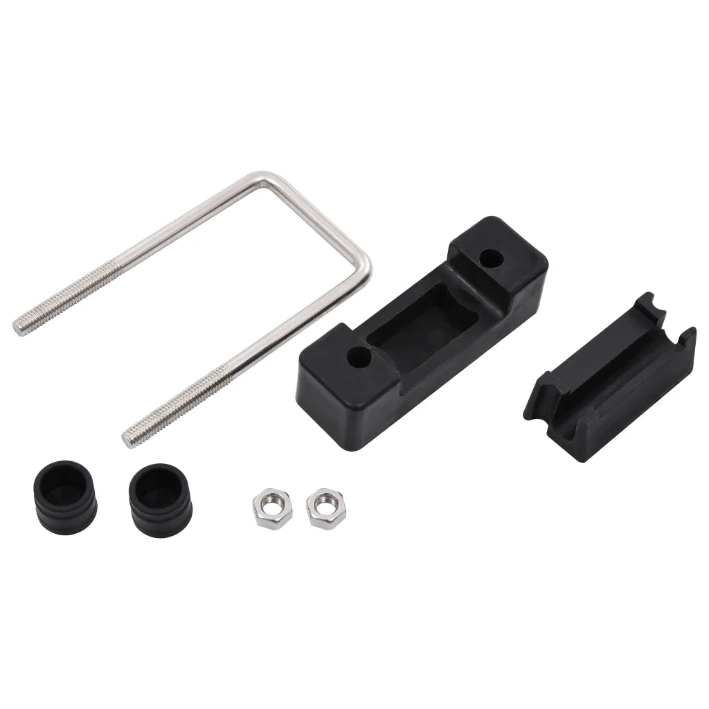 Connettori a U in Plastica per Pali Recinzione 60x40mm 25 Set CFW9399913