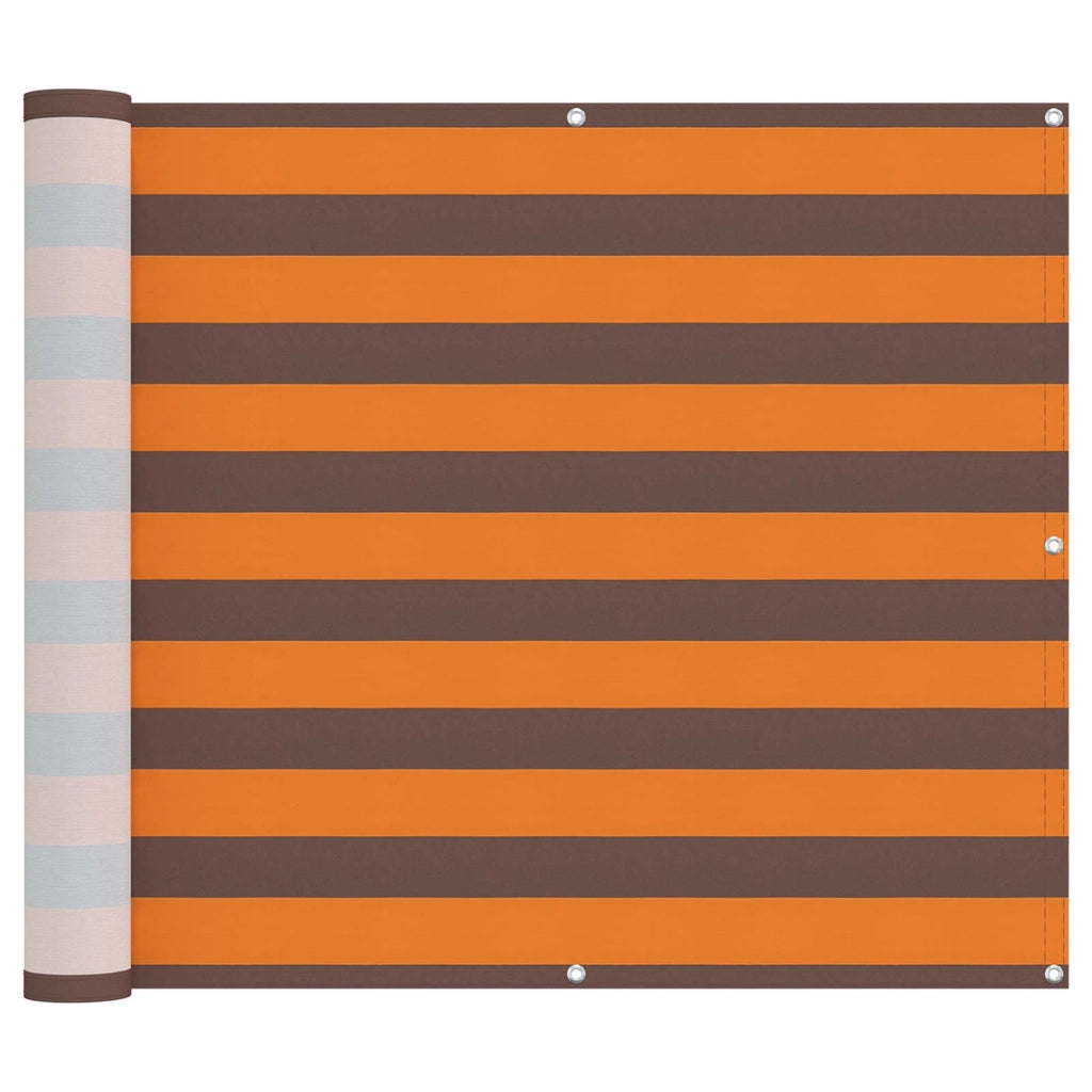 Schermo da balcone Arancione e Marrone 100 x 200 cm 42030658