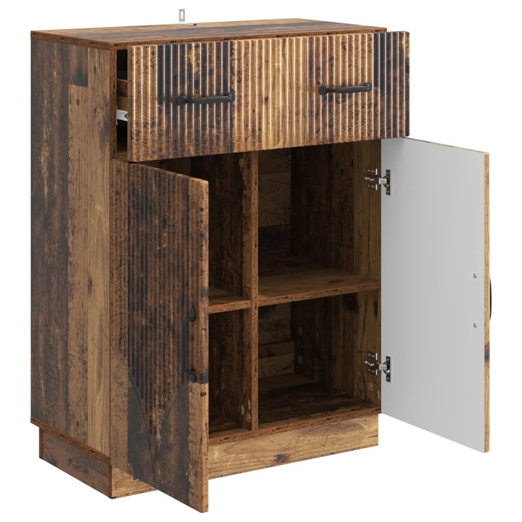 Credenza | Madia | Buffet da pranzo | Armadio da pranzo Legno antico 66 x 34,5 x 87 cm Legno ingegnerizzato