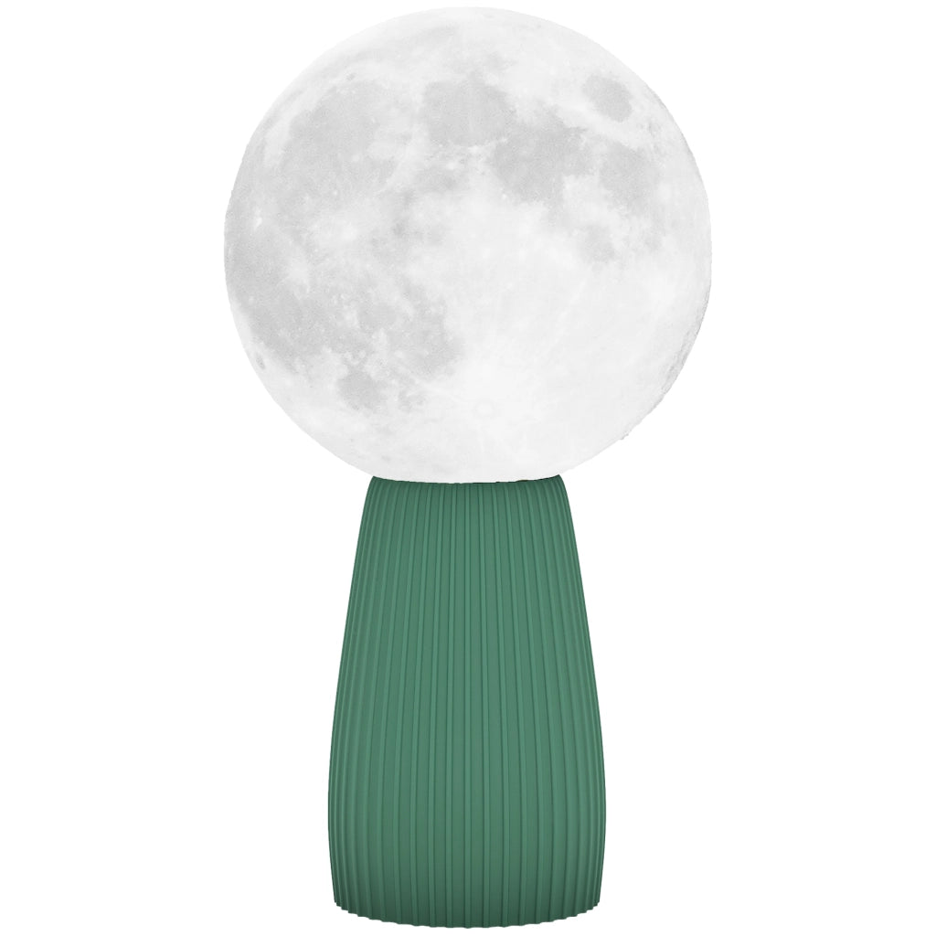 Lampada da Tavolo Luna 3D ¨C Xylo ¨C 3 Colori 10 Luminosit¨¤ ABS ?15x28cm Bianco Verde