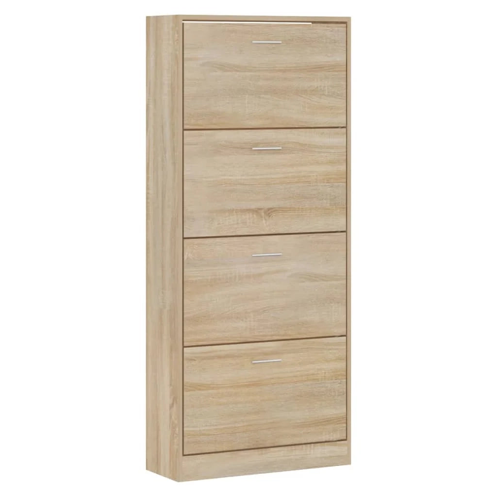 Scarpiera scarpiera mobile portaoggetti ingresso corridoio soggiorno Sonoma 63 x 24 x 147 cm legno composito marrone 02_0021722