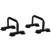 Barre Parallele per Fitness ¨C Xylo ¨C Acciaio con Impugnatura Antiscivolo EPE, 36x25x20 cm, Nero