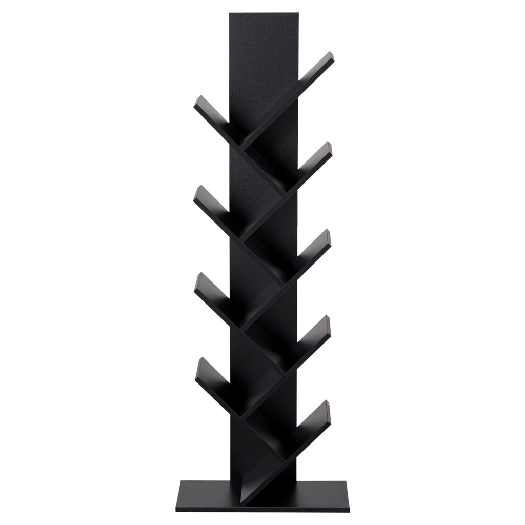Libreria inclinata a 8 ripiani nero SIMONE