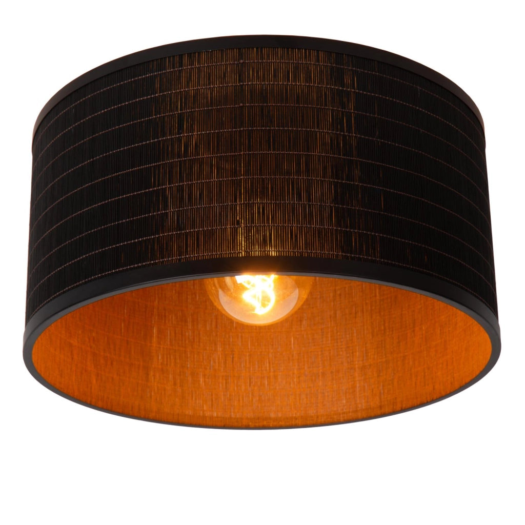 Plafoniera Lucide Tagalog bambù nero 40cm 1xE27 40W