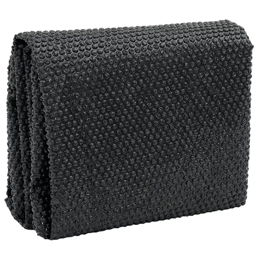 Pellicola Galleggiante Solare PE Piscina 1000x500 cm Nero e Blu 92970