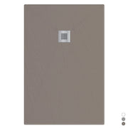 Piatto doccia in marmoresina rettangolare 70x110 cm TORTORA finitura pietra estasi LONDRA