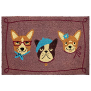 Zerbino di benvenuto in fibra di cocco antiscivolo 60 x 90 cm con retro in PVC Motivo cane Multicolore