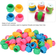 Organizzatore di Cavi in Silicone - 100 Unità - Salvacavi a Huggers - Salvacavo per Prevenire la Formazione di Nodo - Facile da Utilizzare - Duraturo e Riciclabile - Organizzatore di Cavi