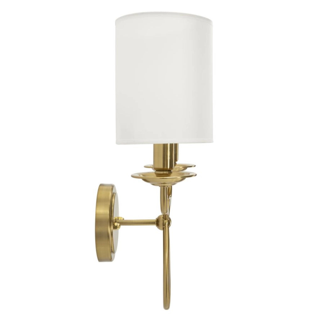 Lampada a Parete VKH911, Bianco, Tessuto, 35,5x17x43 cm