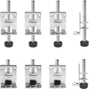 Set di supporti per mobili regolabili da 8 pezzi - supporti di livellamento in acciaio - carico pesante - supporti per mobili per tavoli, pannelli, armadi, banchi da lavoro - 55/102 mm