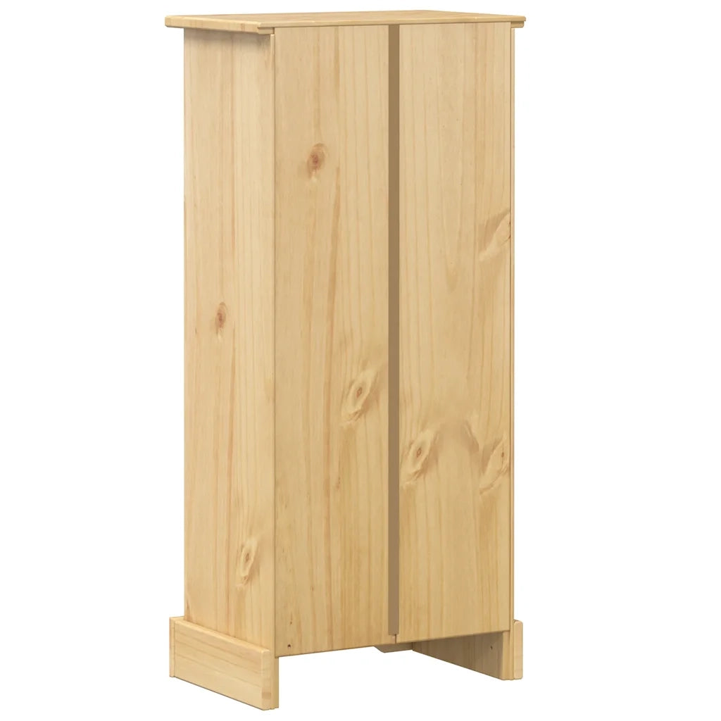Libreria-Scaffale per Libri-Mobile di Stoccaggio Corona 46x29x100 cm in Legno Massello di Pino