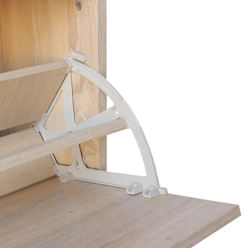 Panchina con Scarpiera-Mobile per scarpe Colore Rovere 80x24x45 cm