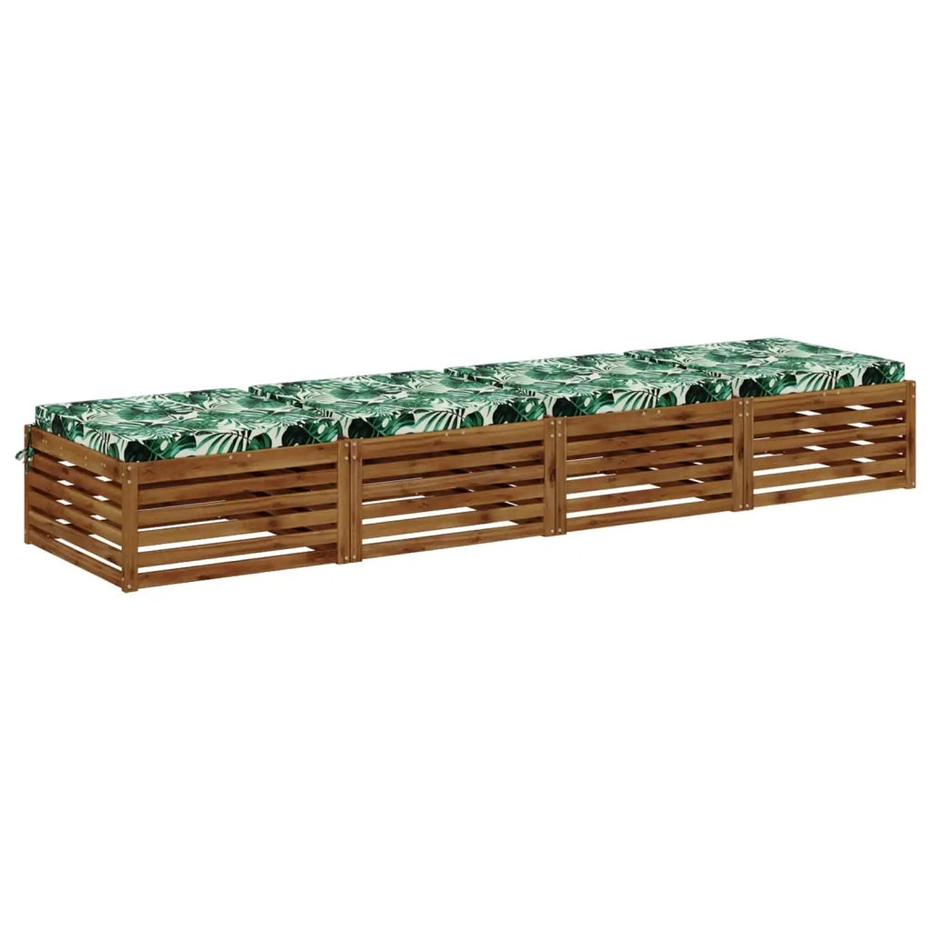 Cuscini per Sedia in 4 Pezzi SOEST 4 pz 100% Poliestere 944922