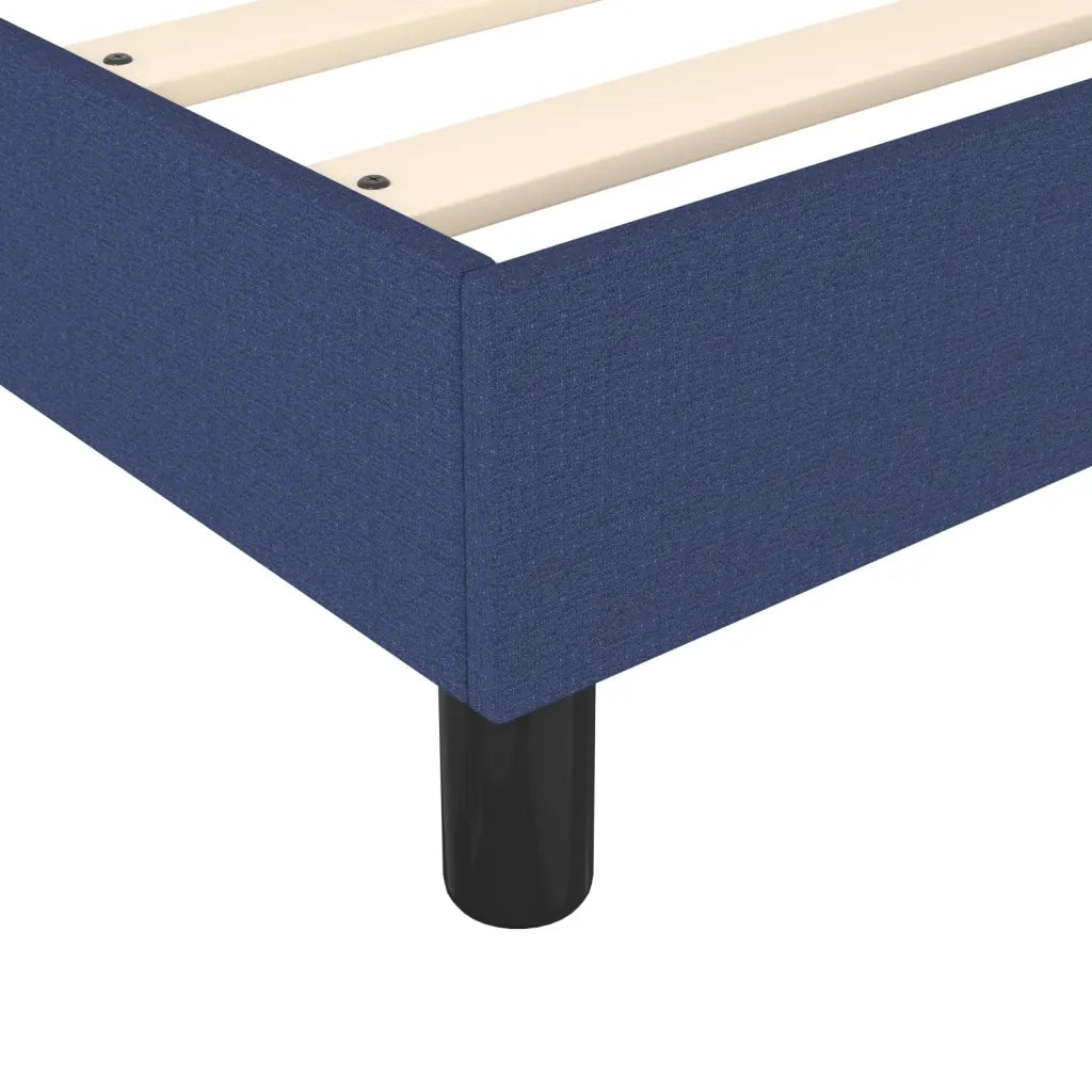 Struttura Letto a Rete a Molle Blu 100x200 cm in Tessuto 3120498