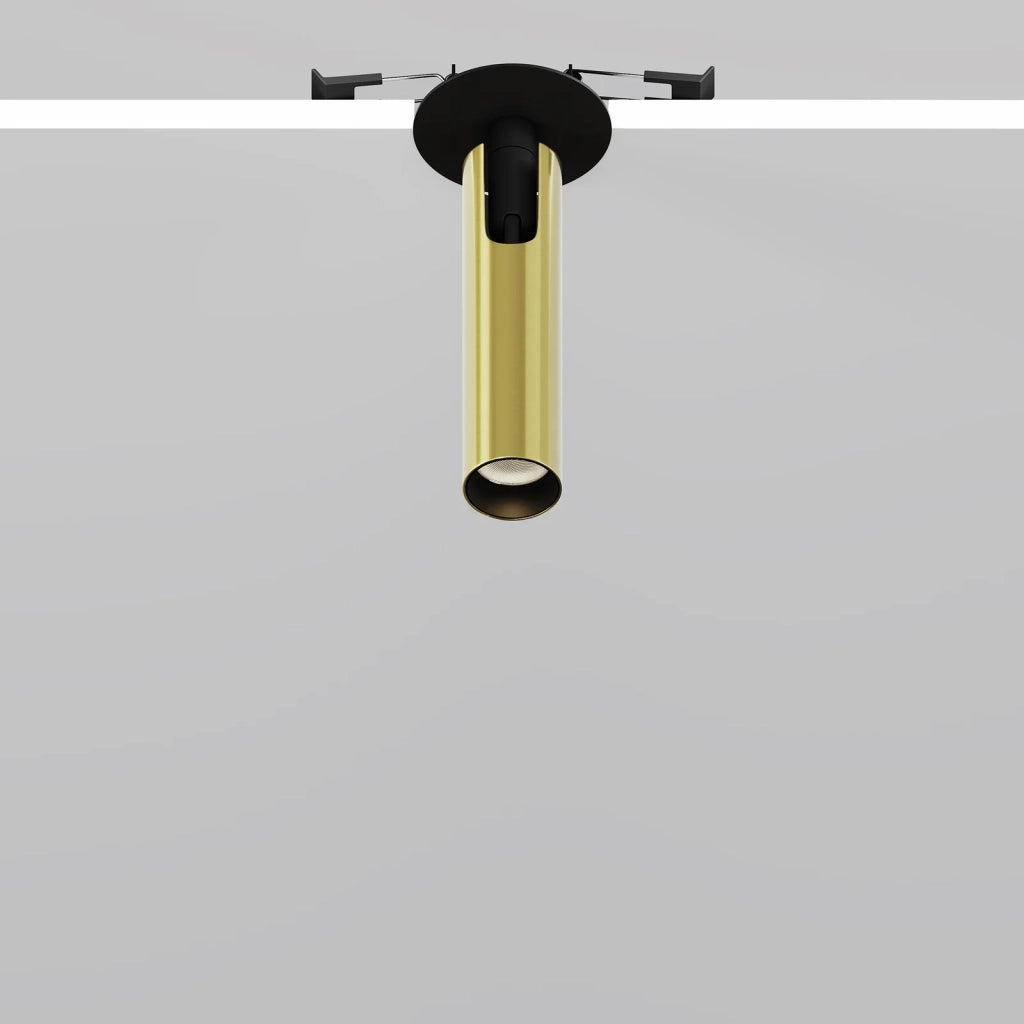 Maytoni Lampada Da Incasso Focus T 1 luce LED integrato nero alluminio