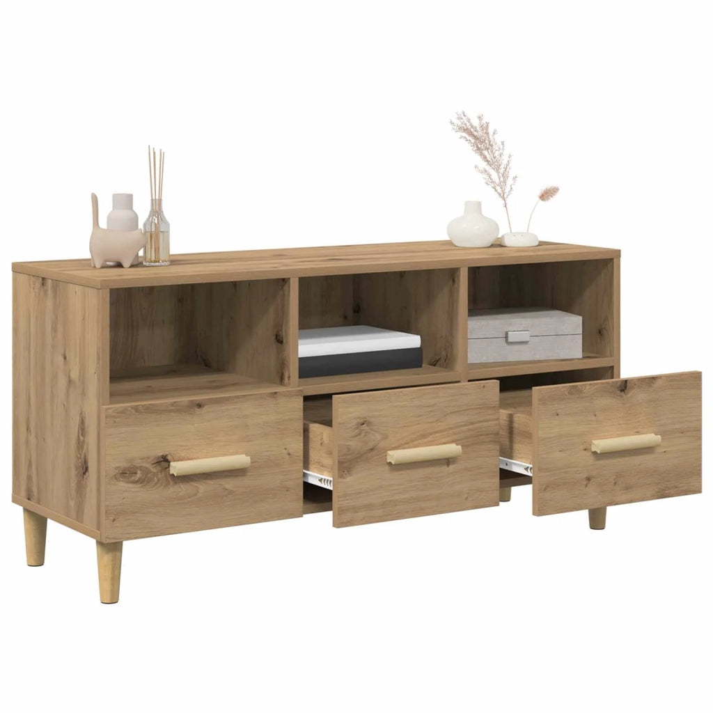 Mobile TV Rovere Artigianale 102 x 36 x 50 cm Legno multistrato 8004200