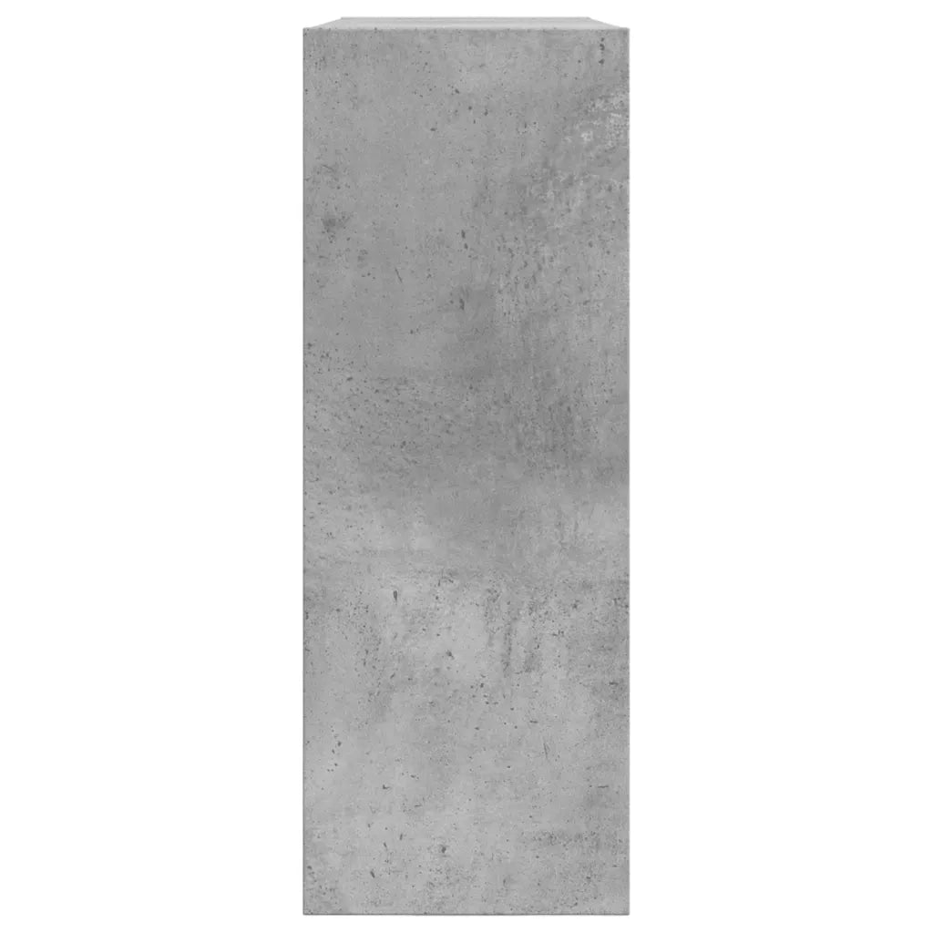 Scarpiera | Mobile per scarpe Grigio Cemento 80x21x57 cm in Legno Multistrato