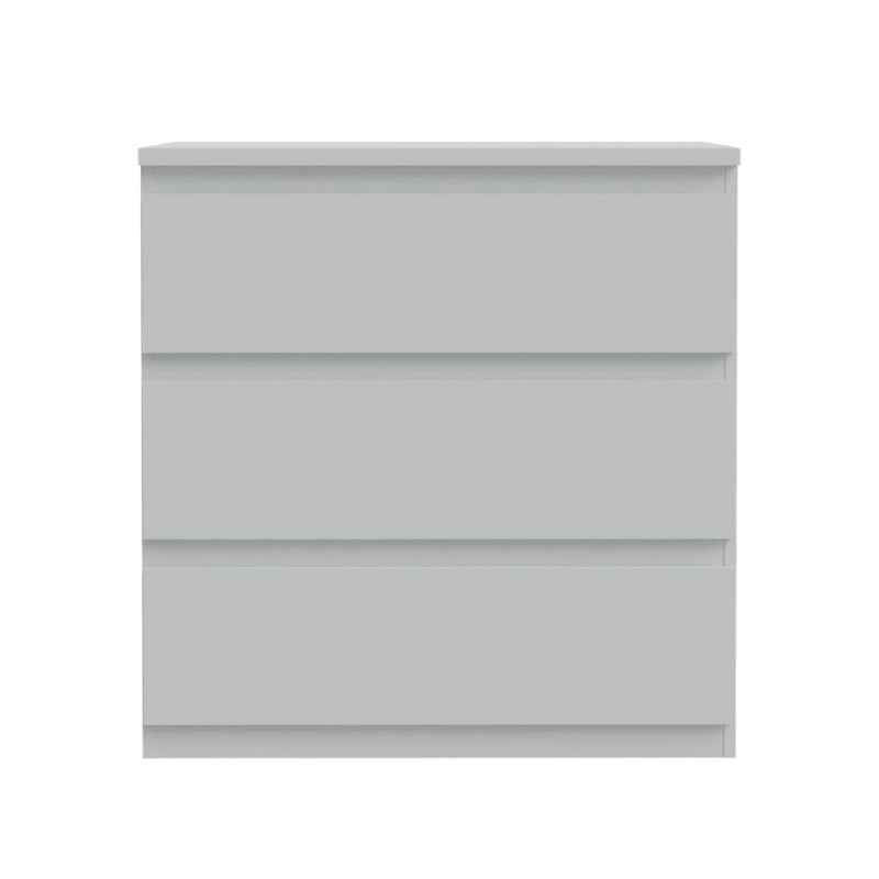 Cassettiera Morgan 3 cassetti 77.2x79.8x42.2 cm. colore grigio chiaro