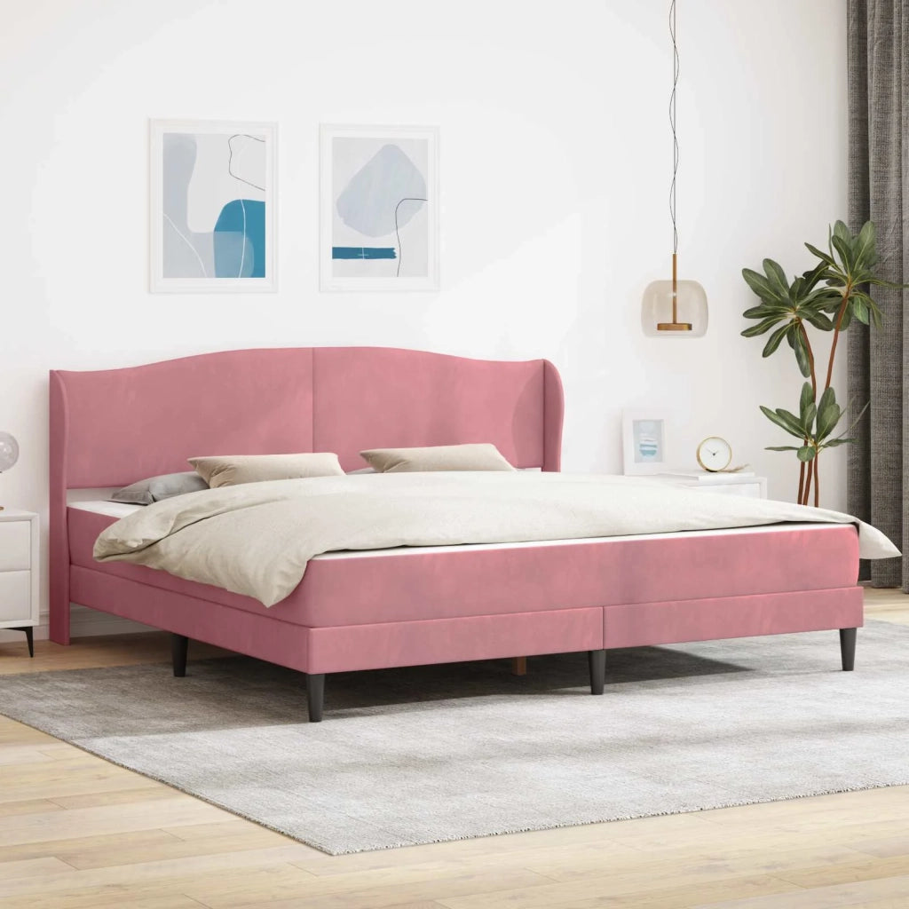 Struttura del letto con testiera Rosa 180 x 200 cm Velluto 3415223