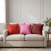 Federa 12 pz HOUTEN Rosso 40 x 40 cm Poliestere 916935