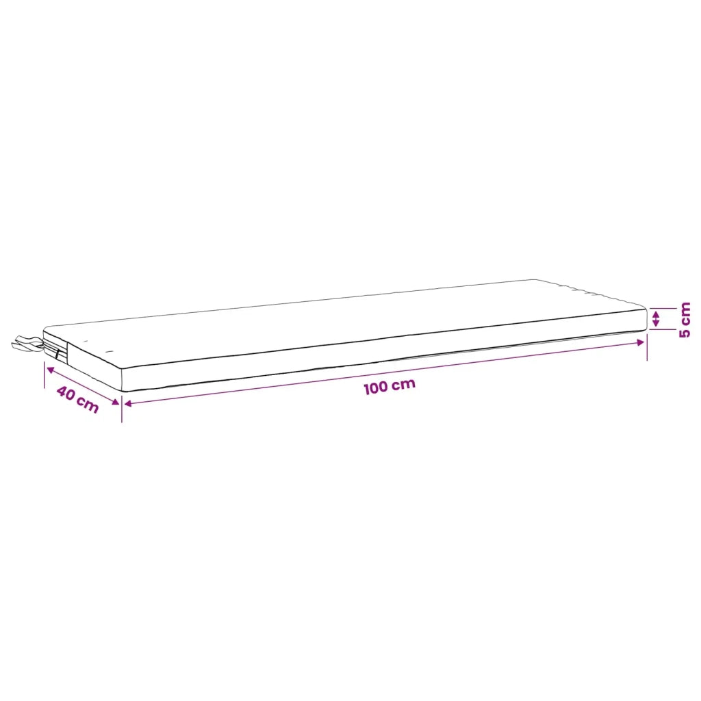 Cuscino per panchina SOEST 100% Poliestere Blu Scuro 948744
