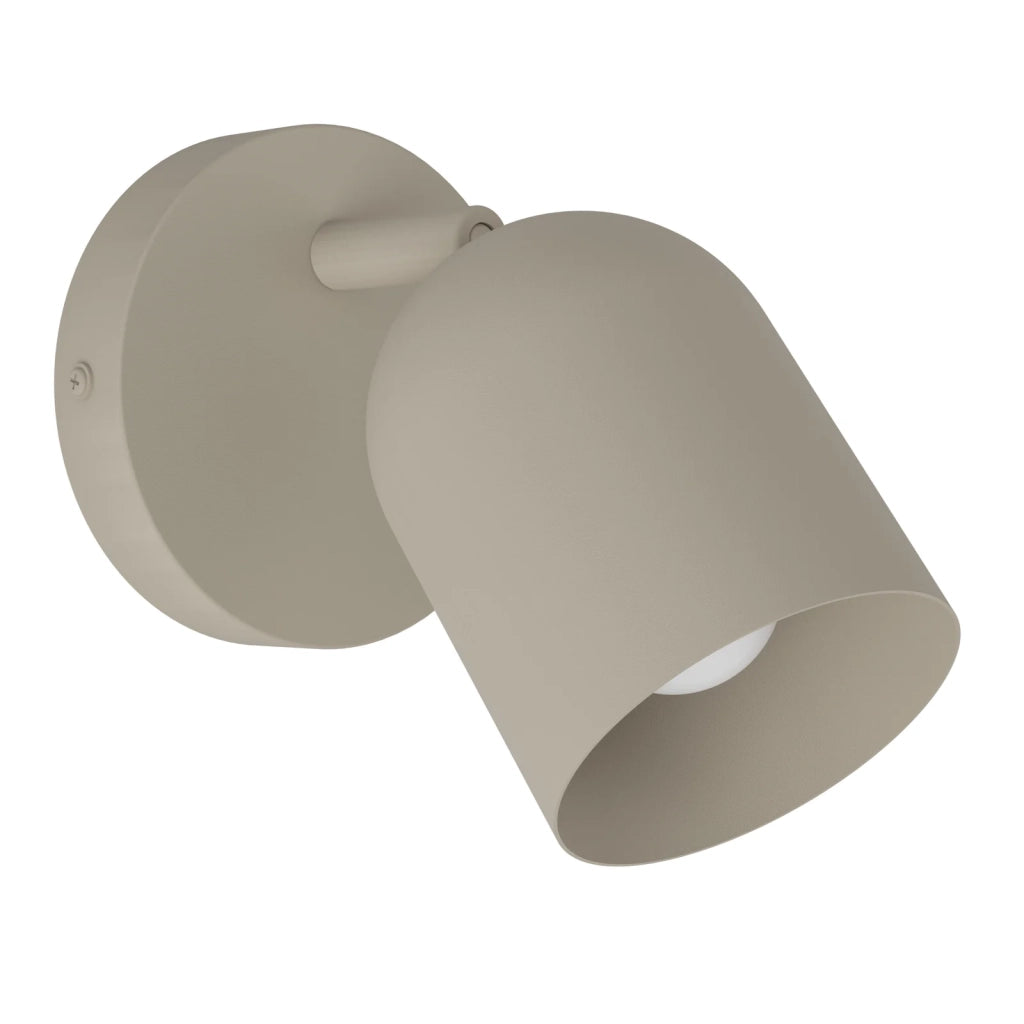 Faretti E Spot Moderno Tilston Acciaio Marrone 1 Luce E14 Ip20