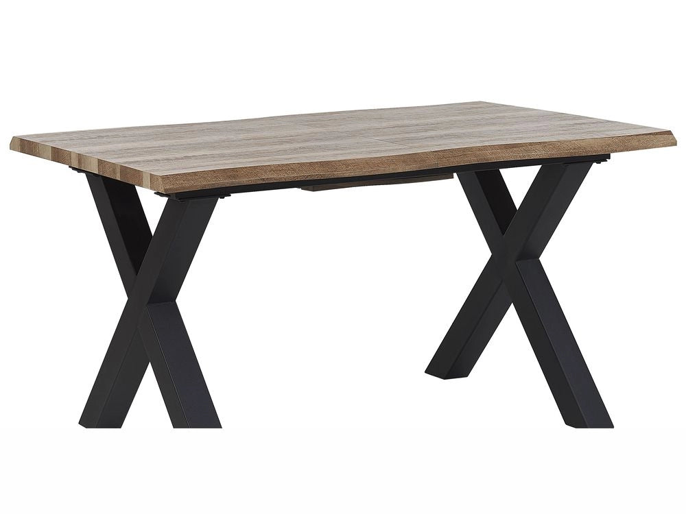Tavolo allungabile da pranzo in legno scuro MDF 140/180 Tavolo minimalista da 4-6 posti