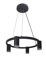 Lampada a sospensione Paris nera 4 luci GU10 Ø47cm