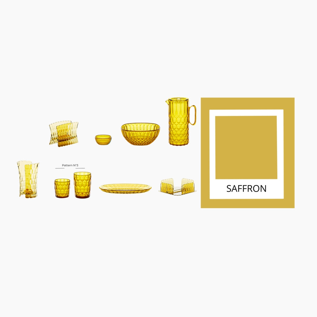 Portatovaglioli Vanity colore giallo zafferano 15,2x7,6x h11 cm