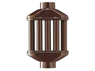 DIFFUSORE DI CALORE PORCELLANATO MARRONE ALA SMALTO CLASSIC  ø mm.120x500h.    ALA
