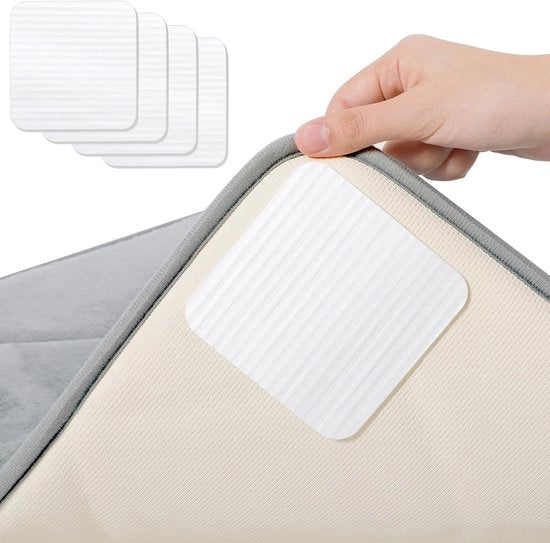 Mat antislip 10 x 10 cm, lavabile, pieghevole, tappeto antislip, 4 stanze
