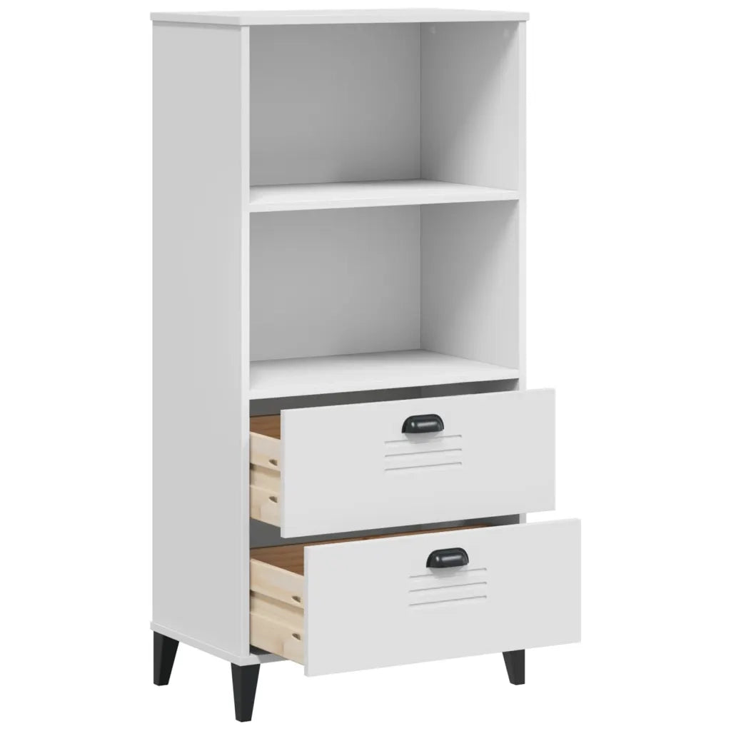 Libreria VIKEN Bianca 60x35x123 cm in Legno Multistrato 374947
