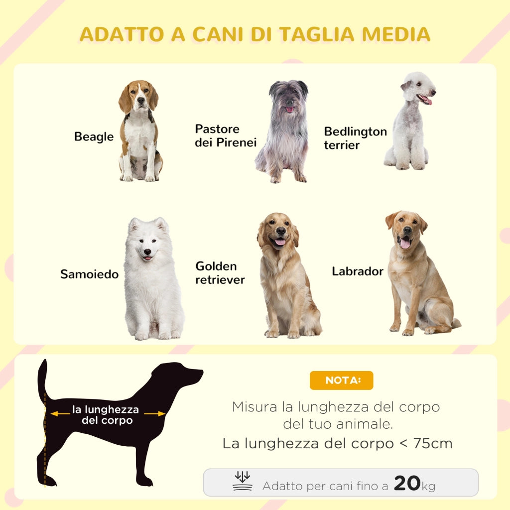 Cuccia per cani ¨C Xylo ¨C legno grigio 101x66.5x70.5 cm con tetto apribile