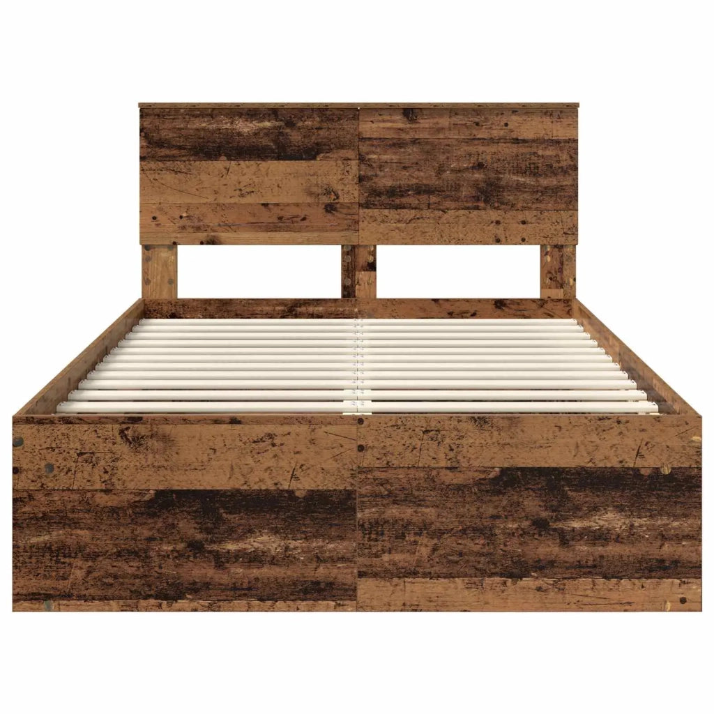 Struttura del letto-Giroletto Legno vecchio 120 x 190 cm Pino massello 778032
