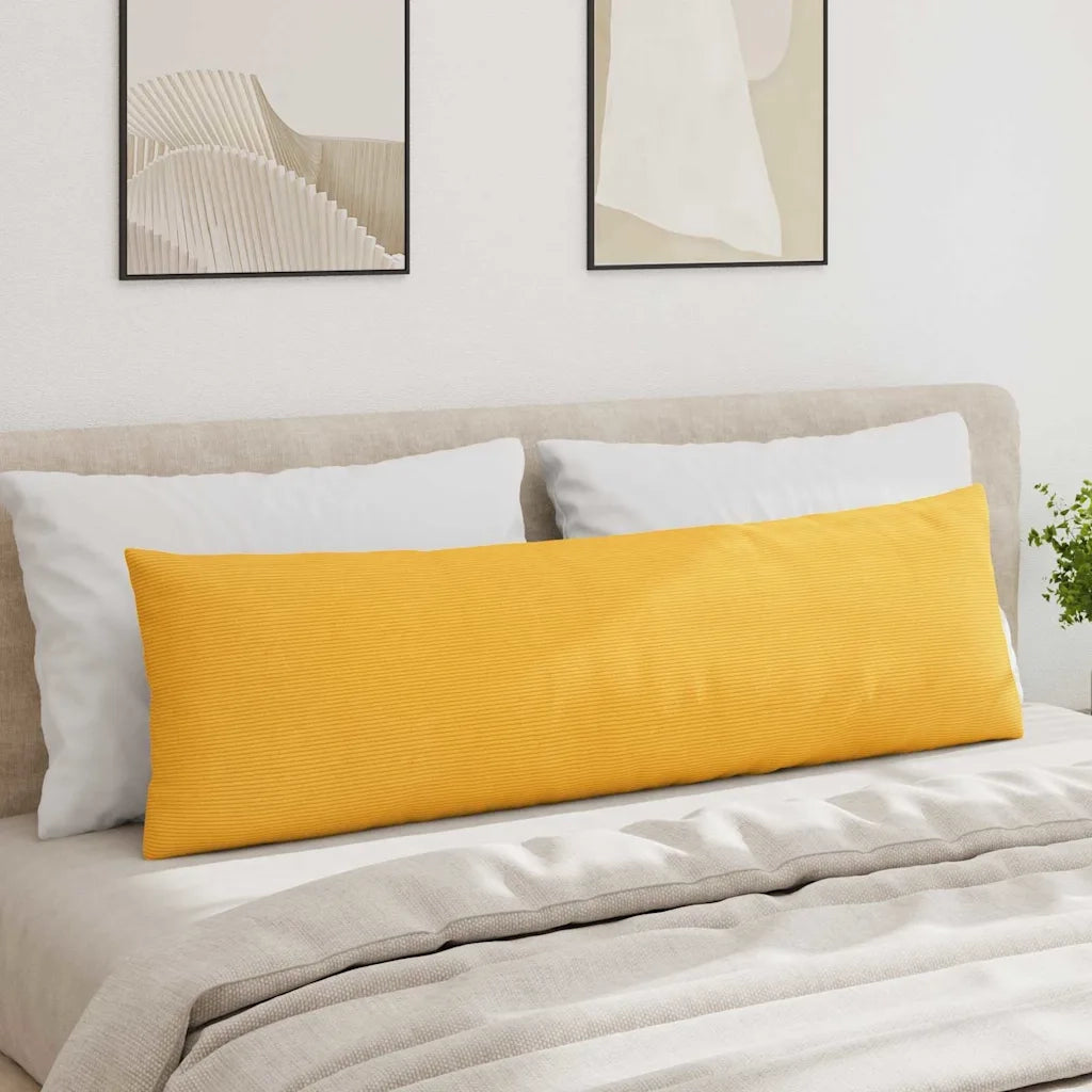 Cuscini da Divano 2 pz | Cuscini per sedie Giallo Chiaro 145 x 40 cm