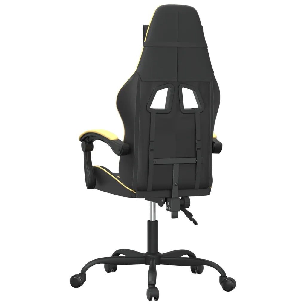 Sedia da Gaming | Sedia da e-sports Nera e Oro in Similpelle