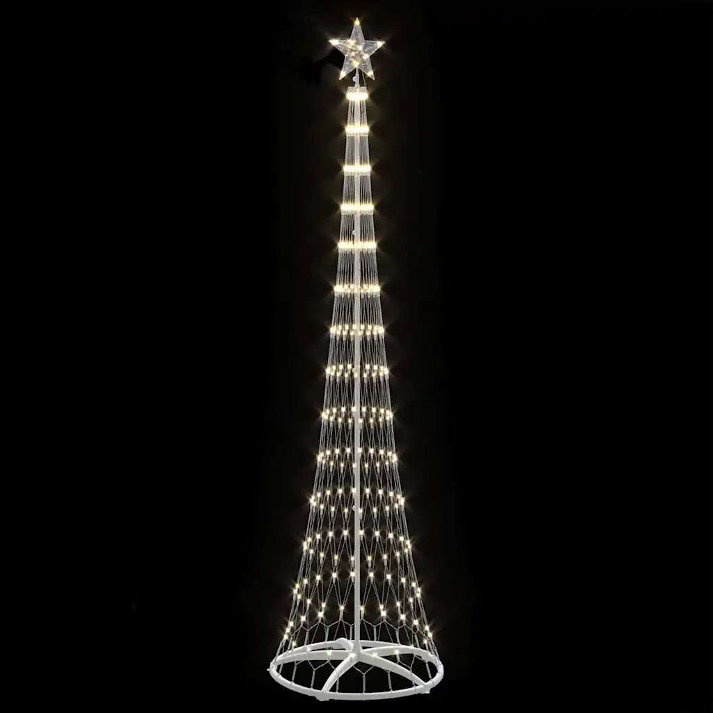Albero di Natale LED con 290 LED Bianco caldo 250 cm Metallo 42018775