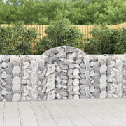 Cesti Gabbioni ad Arco 6 pz 200x30x100/120 cm Ferro Zincato 3146114