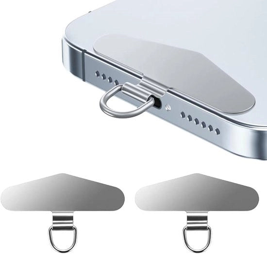 Pannelli universali di alluminio inox per catena da telefono - 2 pezzi