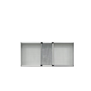 C ZANZARIERA ESTENS. C/SPAZZ. H.40X50/92 SILVER- 5,0 pz