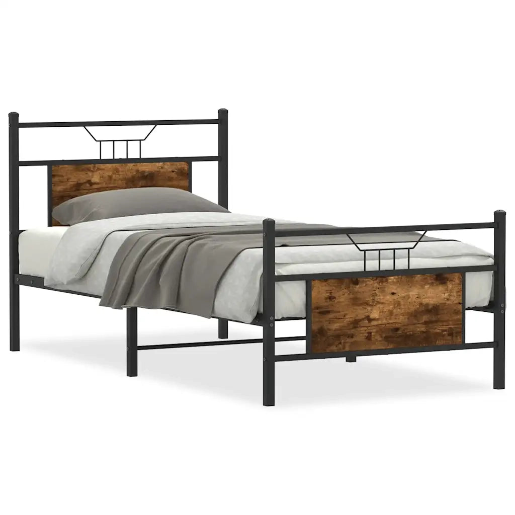 Giroletto senza Materasso Rovere Fumo 75x190 cm in Truciolato 4106751