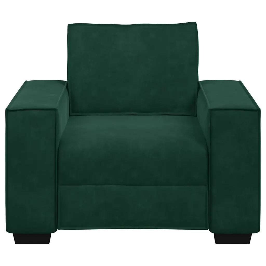 Divano Sedia Verde Scuro 100x78x84 cm Velluto 4105002