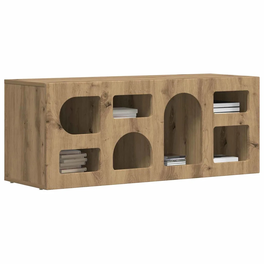 Mobile TV | Armadietto TV | Mobile Porta TV Rovere artigianale 100 x 35 x 40 cm Legno multistrato