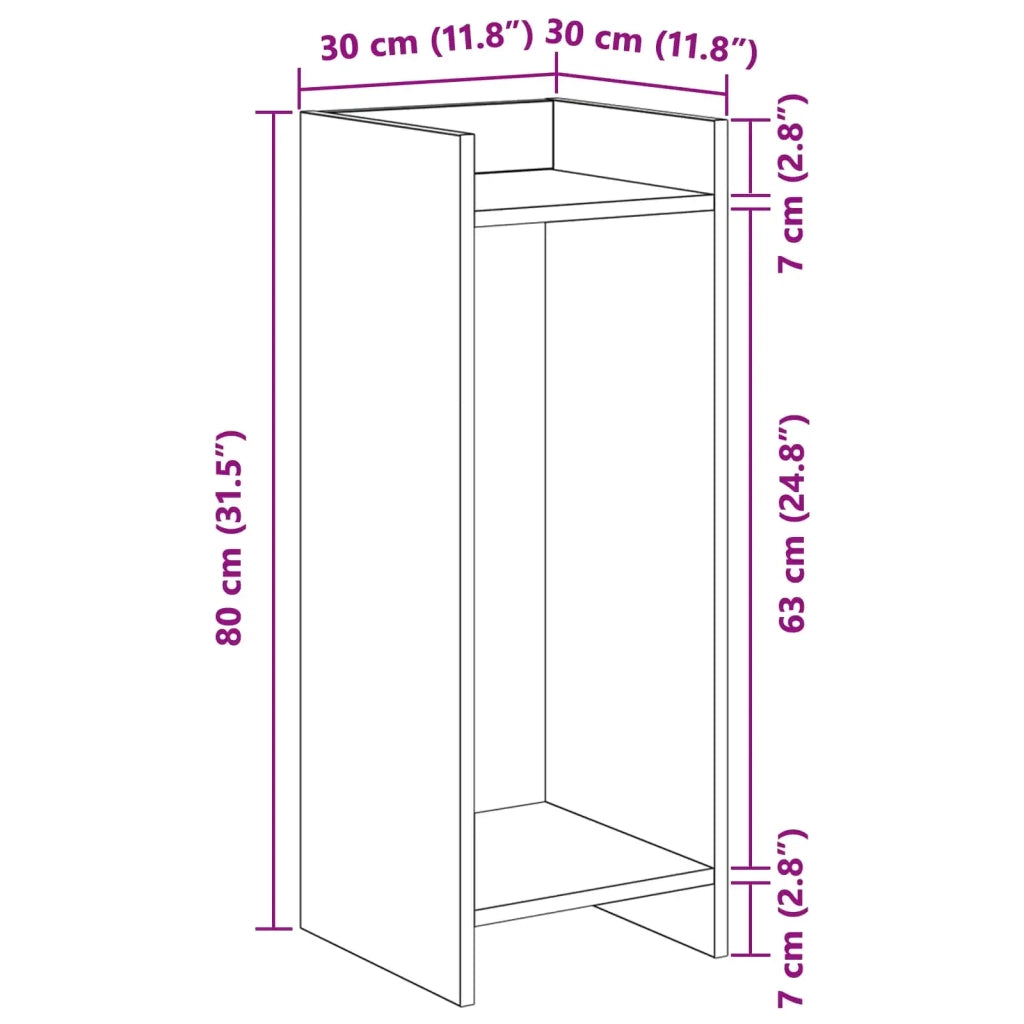 Supporto per piante | Sostegno per piante Rovere Sonoma 30 x 30 x 80 cm